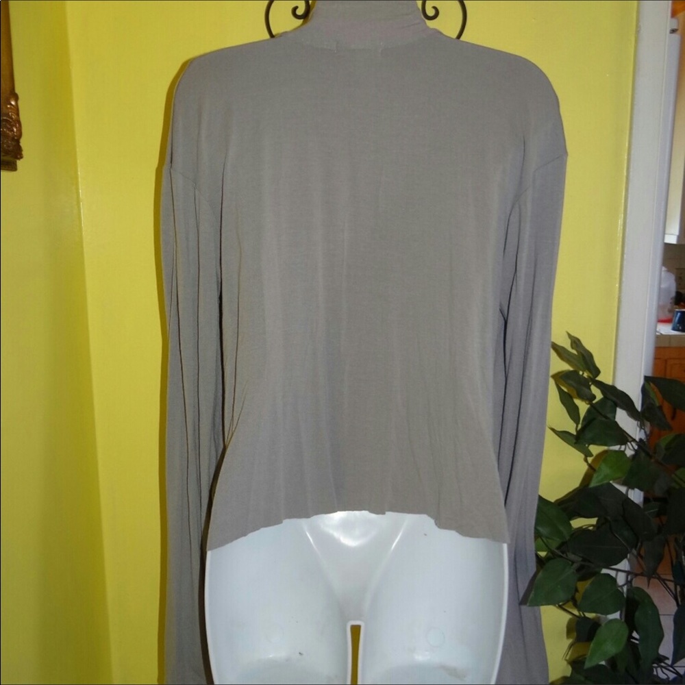 Urban Outfitters Gray Open Waterfall Cardigan - Picture 4 of 5